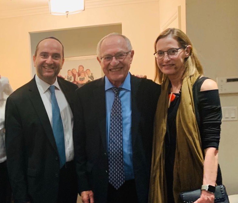 Rabbi Dunner with Alan & Carolyn  Dershowitz