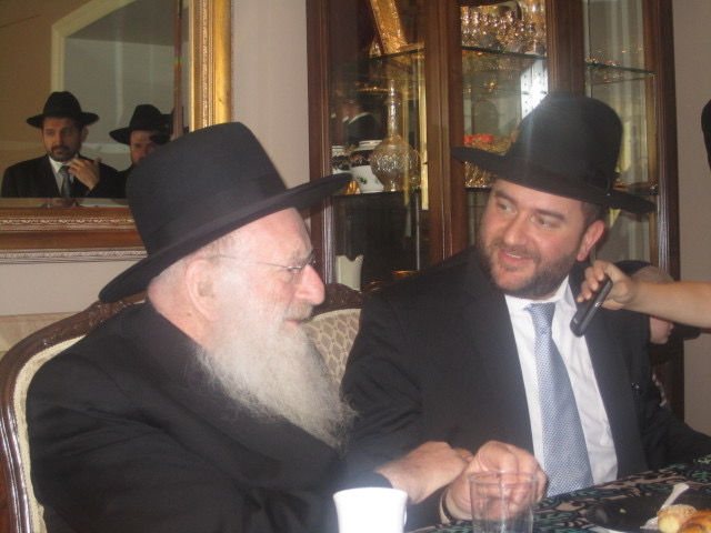 Rabbi Dunner with Rabbi Matisyohu Salomon of Beth Medrash Govoha, Lakewood NJ (2012)