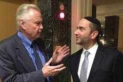 Rabbi Pini Dunner with actor Jon Voight