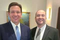Rabbi Dunner with Gov. Ron DeSantis