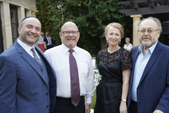 Rabbi Dunner with supporters at YINBH fundraiser