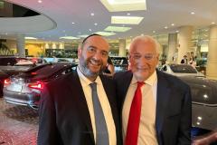 Rabbi Dunner with Ambassador David Friedman at the United Hatzala Gala Banquet