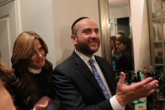 Rabbi Dunner addresses guests at his daughter's engagement party, Beverly Hills (2016)