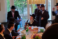 Rabbi Dunner introduces Rav Shaul Alter at his home, June 14, 2022